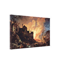 Philip James de Loutherbourg - Coalbrookdale Gallery Wrap Canvas