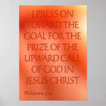 Philipians 3:14 poster