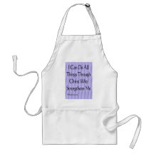 Philipians 4:13 apron