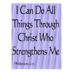 Philipians 4:13 postcard
