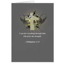 PHILIPPIANS 4:13 Bible Verse Card