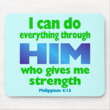 PHILIPPIANS 4 13 MOUSE PAD