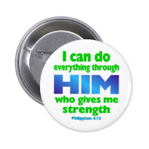 PHILIPPIANS 4 13 PINBACK BUTTONS