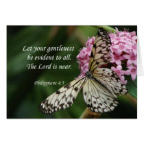 *Philippians 4:5 Butterfly Flowers Cards