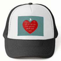 Philippians 4:5 trucker hats