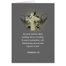 PHILIPPIANS 4:6 Bible Verse Card