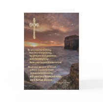 Philippians 4:6 christian card