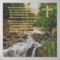 Philippians 4:6 christian poster