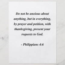 PHILIPPIANS 4:6 FULL COLOR FLYER