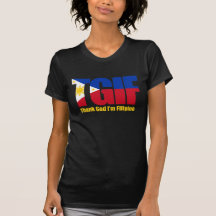 Philippine de TGIF avec le drapeau philippin T-shirt