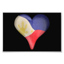 Philippine Flag In A Heart Photo