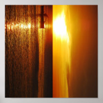 Philippines at sunset Poster
