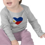 Philippines Flag Heart T-Shirt