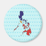 Philippines Flag Map full size Fridge Magnets
