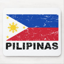 Philippines Flag Vintage Mouse Pads