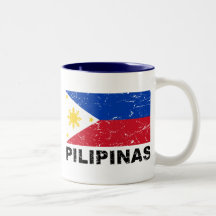 Philippines Flag Vintage Mugs