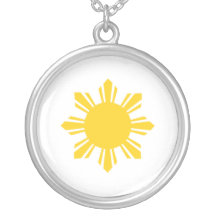 Philippines Sun Sterling Silver Pendant Necklace