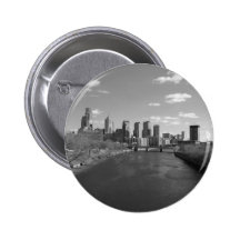 Philly b/w pinback button