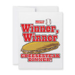 Philly Baseball Winner Winner Cheesesteak Dinner invitations