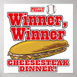 Philly Baseball Winner Winner Cheesesteak Dinner posters