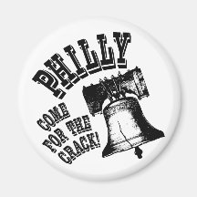 Philly - Come for the Crack! Fridge Magnet