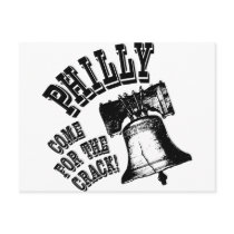 Philly - Come for the Crack! Postcard