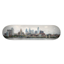 Philly skyline 2 skate board deck