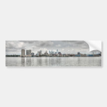 Philly skyline bumper stickers