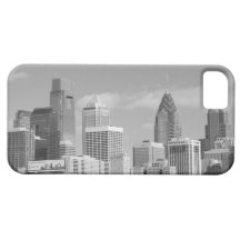 Philly skyscrapers black and white iPhone 5 cover