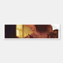 Philosophe dans la méditation. Par Rembrandt Van R Autocollants Pour Voiture