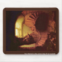 Philosopher In Meditation. By Rembrandt Van Rijn Mouse Pad