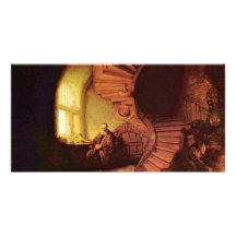 Philosopher In Meditation. By Rembrandt Van Rijn Customized Photo Card