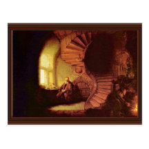 Philosopher In Meditation. By Rembrandt Van Rijn Post Card