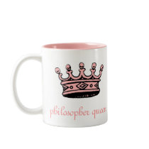 Philosopher Queen (pnk crwn)pink 2tone(right-hand) Coffee Mug