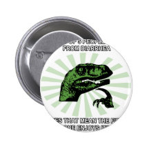 Philosoraptor Diarrhea Pin