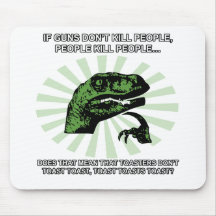 Philosoraptor Toast and Toasters Mouse Pads