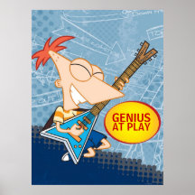 Phineas on the Guitar Customizable Print