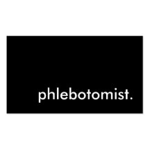 phlebotomist. carte de visite