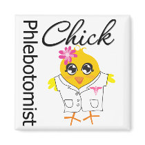 Phlebotomist Chick Fridge Magnets
