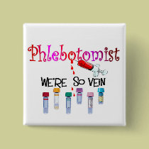 Phlebotomist gifts buttons
