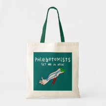 Phlebotomist Gifts "It's all in vein" Tote Bags
