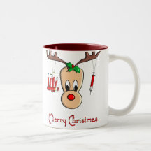 Phlebotomist Reindeer Christmas Gifts Mug