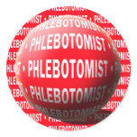 PHLEBOTOMIST SPHERE BLOOD DROP STICKERS
