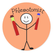 Phlebotomist Stick Person Sticker