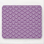 Phlox Purple Seigaiha Pattern Mousepad