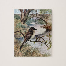 Phoebe and Stone Bridge Over Creek Puzzles