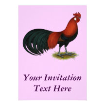 Phoenix:  BB Red Rooster Custom Invites