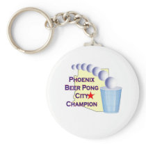 Phoenix Beer Pong Champion Keychain