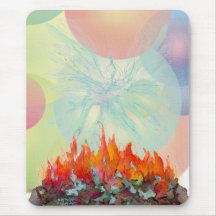 PHOENIX BUBBLES by SHARON SHARPE Mouse Mats