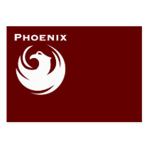 Phoenix city flag business card templates